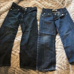 2 Pairs Levi’s Boys 514 Straight Jeans Size 7